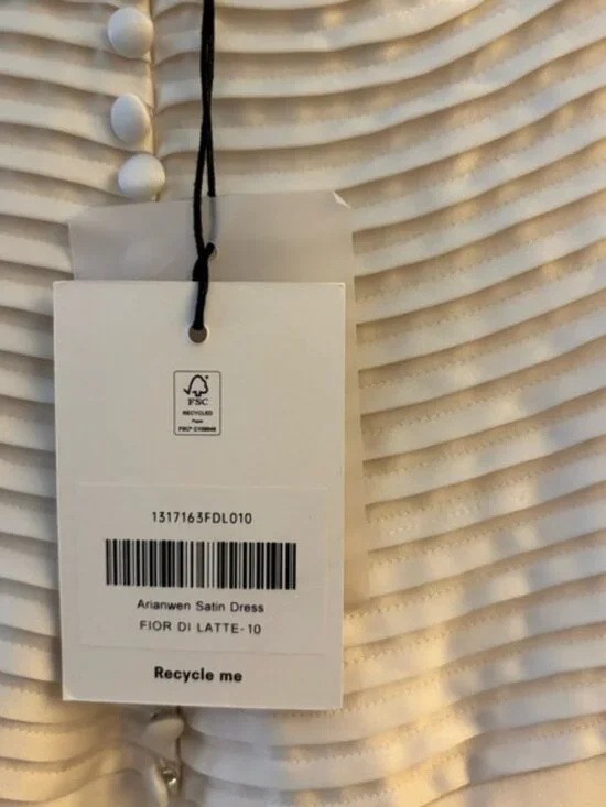 Reformation Arianwen Satin Dress NWT - Picture 7 of 8